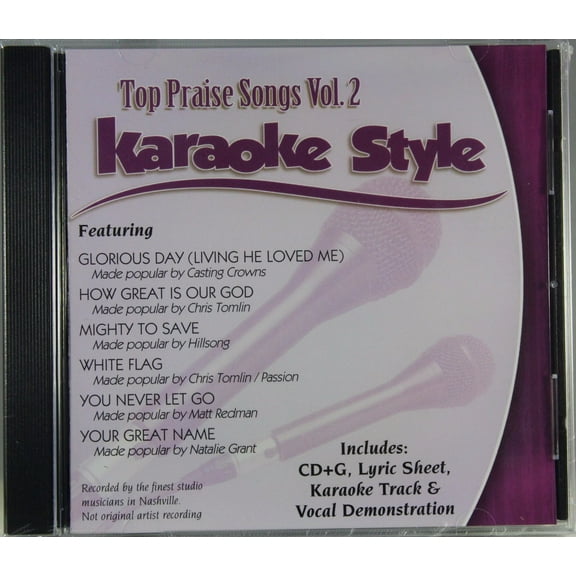 Top Praise Songs Volume 2 Daywind Christian Karaoke Style NEW CD G 6 Songs