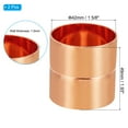 thumbnail image 2 of Uxcell 1-5/8 Inch ID Copper Coupling Fittings, 2 Pcs Rolled Tube Stop Straight Pipe Fitting Welding Joint for HVAC, 2 of 5
