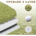 thumbnail image 5 of 8x10 Area Rugs for Bedroom Living Room, Large Area Rug Shag Carpet Soft Plush Furry Bedside Rug, Machine Washable Area Rugs for Kids Home Decor(8 x 10, Grass Green), 5 of 14