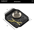 thumbnail image 5 of Soft Sink Tray, Dish Drying and Food Prep, Portable, Non-Slip Base, Carbon, 5 of 7