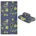 thumbnail image 6 of Coolnut 3 PCS Towel Cute Cartoon Sports Patterns Cotton Bath Towel Set (1 Bath Towel, 1 Hand Towel, 1 Washcloth) for Bathroom, Super Soft and Quick Dry Towels, 6 of 6