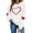 White-6, variant on Dgankt Turtleneck Tops for Women Women's Valentine's Day Graphic Crewneck Sweatshirts Casual Loose Long Sleeve Pullover Tops XS-XL