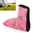 thumbnail image 4 of Putter Headcover, With Strong Magnetic Closure, Waterproof Durable Dustproof Easy To Clean Embroidery Putter Headcover, For Home Replacement  Travel Wine Red,Pink, 4 of 8