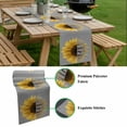 thumbnail image 5 of Yellow Sunflowers Table Runner - 48 Inch Long, Kitchen Dining Table Runner Dresser Scarves, Floral You Are My Sunshine Grey Quotes Farmhouse Decor for Coffee Tables Wedding Party Banquet, 5 of 8