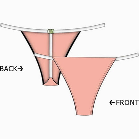 Necessary Objects Barely Nude T-Bar Panty, Large, Blush Pink