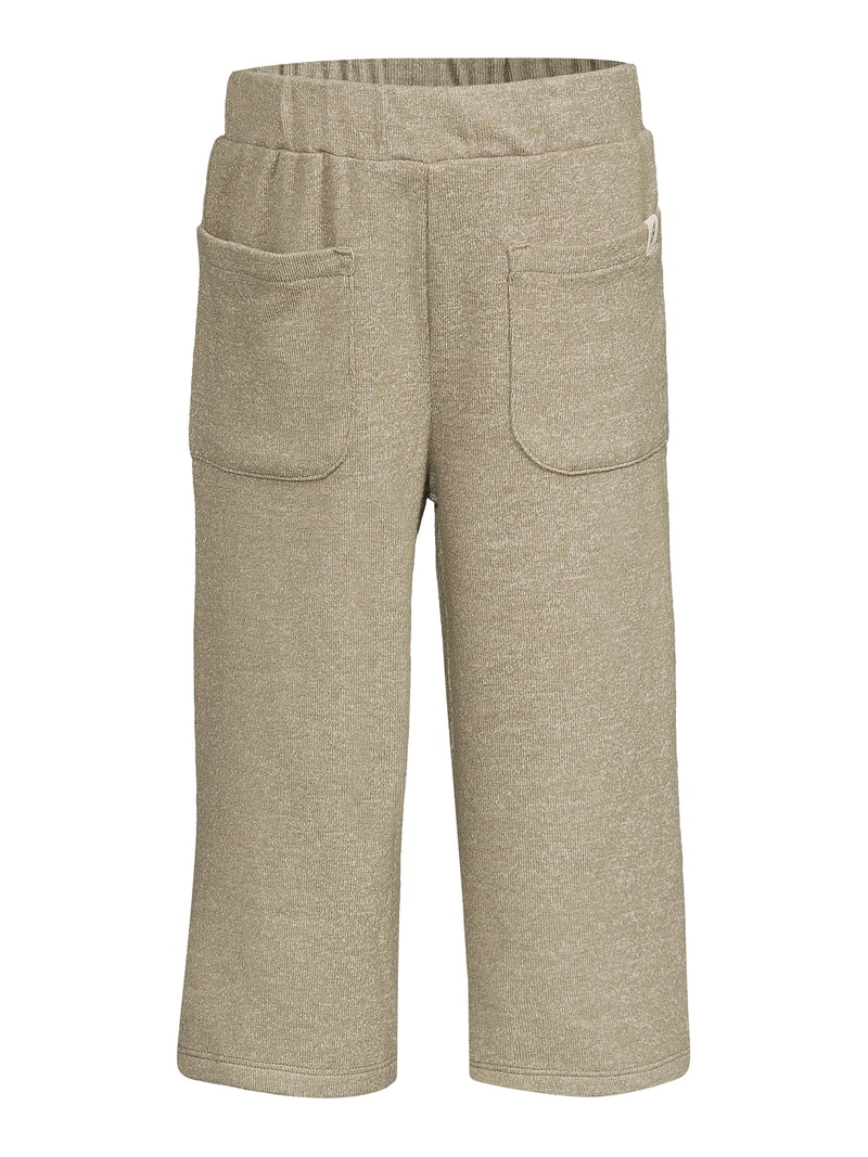 easy-peasy Toddler Girl Solid Comfy Cozy Hacci Wide Leg Pants