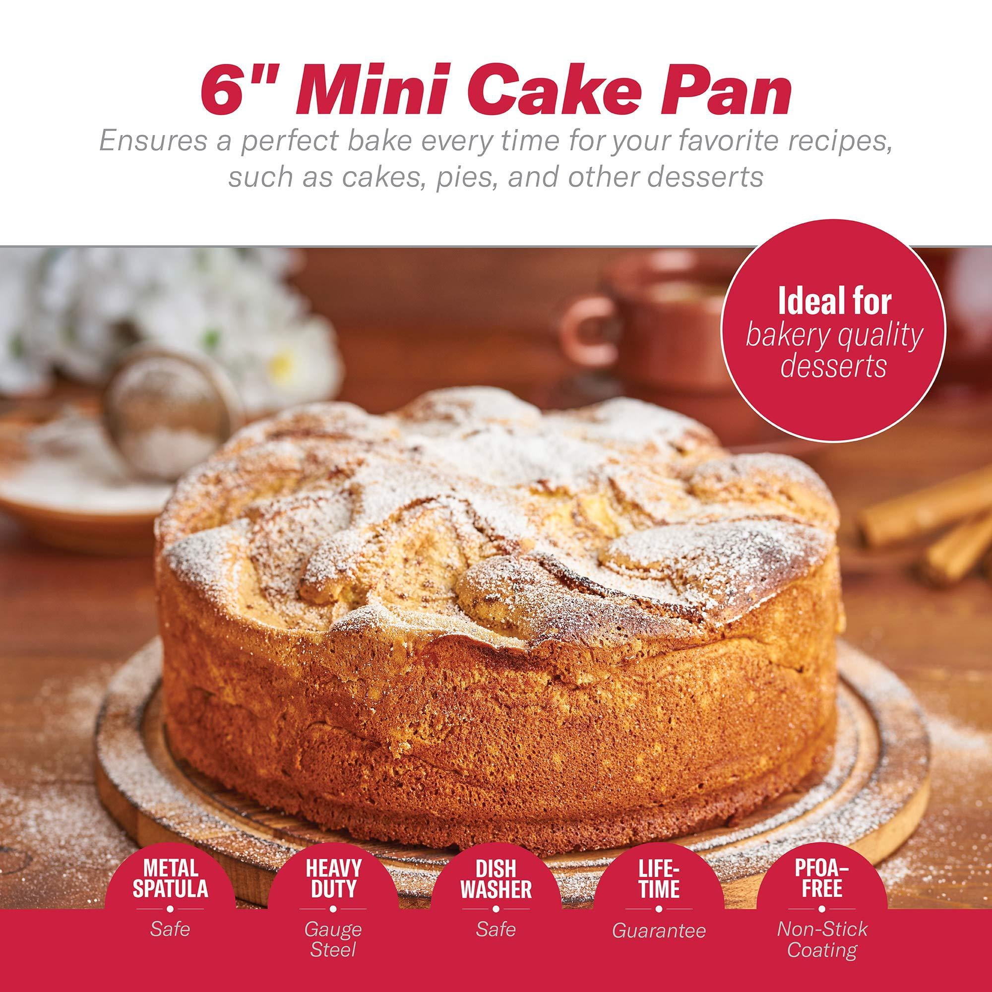Smash Cake Baking Pan 6, 7.5"x6.5", Metal, Nonstick, Round, GoodCook