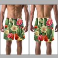 thumbnail image 3 of luoweisi Men's Beach Shorts Quick Dry Swim Trunks with Mesh Lining Cactus 2XL, 3 of 5