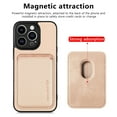 thumbnail image 3 of Decase Magnetic Wallet Case For Apple iPhone 15 Plus 6.7",Compatible 2 in 1 with Back Card Holder Detachable flip Classic PU Leather Rugged Slim Cover for Women Men - Khaki, 3 of 5