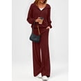 thumbnail image 5 of Conjunto Deportivo para Mujer PRETTYGARDEN con Sudadera con Capucha y Pantalones de Pierna Ancha XS, 5 of 5