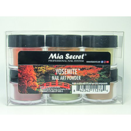 Mia Secret Yosemite Acrylic Nail Art Powder- 6 PCS