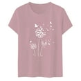 thumbnail image 4 of TSADFHJI Chemise Noire à Manches Longues pour Femmes, Lot de 3, Motif Pissenlit, Col Rond, T-Shirt à Manches Courtes, TG, 4 of 4