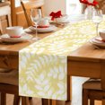 thumbnail image 5 of Table Runners 90 Inches Long Dress Scarves, Pale Yellow Leaves Farmhouse Coffee/Dining/Kitchen Table Decor Table Runner for Living Room, Farmhouse Botanical Branch Vintage Boho 13x90 Inch, 5 of 9