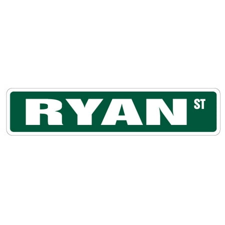 - RYAN Street Sign Childrens Name Room Sign | Indoor/Outdoor | 24