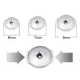 thumbnail image 2 of 1 Pair Locking Earring Backs Jewelry Findings Replacements Backs earring back locking stoppers Stoppers 6mm White Gold Color, 2 of 9