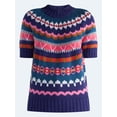 thumbnail image 5 of Free Assembly Women's Yoke Stitch Sweater with Short Sleeves, Midweight, Sizes XS-XXL, 5 of 5
