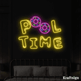 thumbnail image 2 of Craftnamesign Pool Time Neon Sign, Donut Shop LED Sign, Bakery Wall Art, 2 of 4