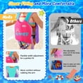 thumbnail image 2 of Chaleco de natación MoKo para niños de 2 a 6 años, 10 a 30 kg, color morado y rosa, 2 of 7