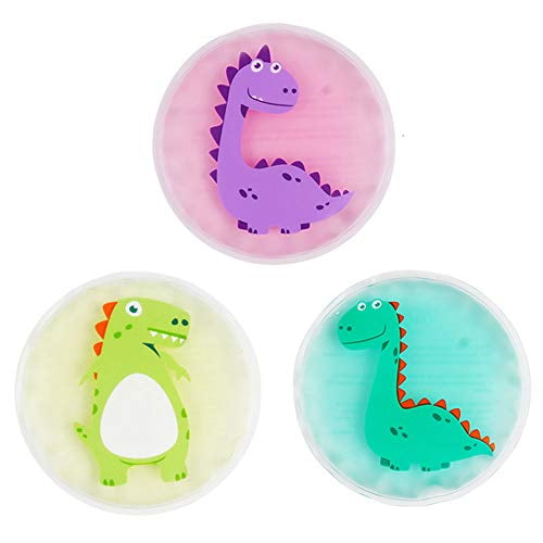 Hilph® Ice Packs for Kid's Boo Boos, 3 Pack Kid's Hot Cold Pack, Boo Boo Buddy Ice Pack for Kids Injuries for Kid's Pain Relief, Sore Joints, Fevers, Teething, Neck, Head, Arms, Legs-4.3 Inch Each