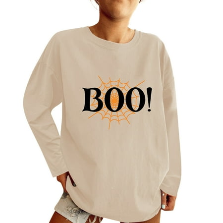 

HSMQHJWE White T Shirt Women Womens Tops Plus Size Long Womens Shirts Vintage Print Blouses Oversized Loose Round Neck Blouse Tops Plus Size Long Sleeve Pajama Top