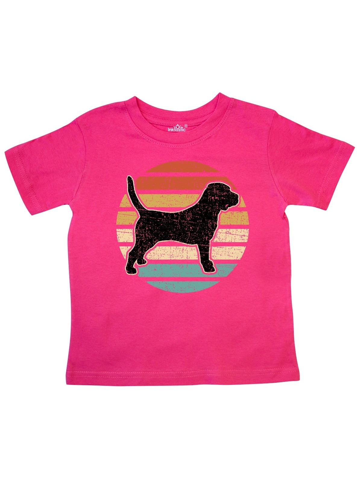 INKtastic - Inktastic Beagle Dog Gift Distressed Toddler Short Sleeve T ...
