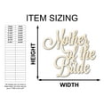 thumbnail image 2 of Unfinished Wood Mother of the Bride Shape - Word Craft - up to 46" 20" / 1/8", 2 of 5