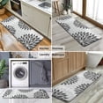 thumbnail image 6 of Gray Floral Pattern Kitchen Rug Mat,Kitchen Runner Rugs Non Skid Washable,Decorative Kitchen Floor Mats for Kitchen,Sink,Laundry,17"x47.2", 6 of 7