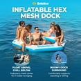thumbnail image 2 of SOLSTICE Hexagon Inflatable Mesh Dock Platform for Lake Boat Pool Ocean, 8'x6", 2 of 7