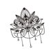 thumbnail image 5 of Arte de pared de metal floral colgante, decoración, escultura decorativa de pared, flor para dormitorio 30 centímetros, 5 of 7