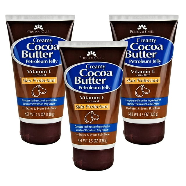 Cuidado personal Jalea de petróleo Vitamina E y loción de manteca de cacao 4.5 oz (paquete de 3) Crema de vitamina E para la piel con crema de manteca de cacao Tubo de jalea de petróleo