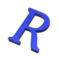 thumbnail image 1 of Unique Bargains 3D Acrylic Alphabet Mirror Wall Stickers Letter R Self-Adhesive Home Decor Letter Sign Art Sticker Decal Blue, 1 of 7