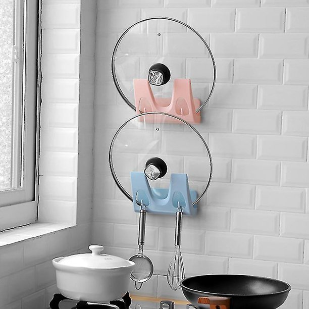 3 uds. De pala de cocina, cuchara, tabla de cortar, estante de almacenamiento, estante para tapa de olla, soporte creativo para utensilios de cocina S