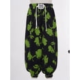 thumbnail image 3 of TTAO Kids Girls Summer Floral Printed Boho Harem Pants Boys High Waist Hippy Sports Athletic Pants Type I 9-10, 3 of 7