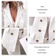 thumbnail image 5 of Chaqueta de traje de mujer chaqueta de mujer cómoda de color puro con solapa de botón de doble botonadura de manga larga para uso diario, 5 of 6