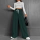 thumbnail image 1 of WILLBEST Pantalones Casuales de Mujer de Cintura Alta, Versátiles, Cómodos y de Pierna Ancha para Otoño E Invierno. Extra Grande, 1 of 8