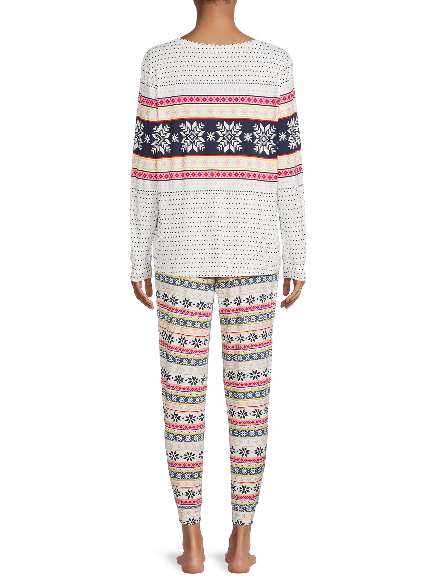 Secret Treasures Women's and Women's Plus Long Sleeve Shirt and Joggers Pajama Set, 2-Piece