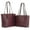 Burgundy, variant on Montana West Tote Bag for Women Large Purse and Handbags Set Embossed Collection Purse 2Pcs Set