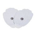 thumbnail image 4 of Tens Unit Muscle Stimulator Replacement Pads Patches 10 Pads (5 Pairs) Stick-on Pads Reusable Electrodes Snap On,Latex Free (White), 4 of 4