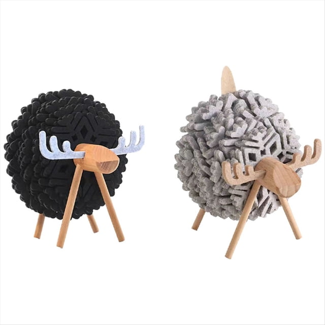 Posavasos con Forma de Oveja, Posavasos Antideslizantes, Posavasos Redondos Aislados, Tapetes de Fieltro para DecoracióN del Hogar y la Oficina