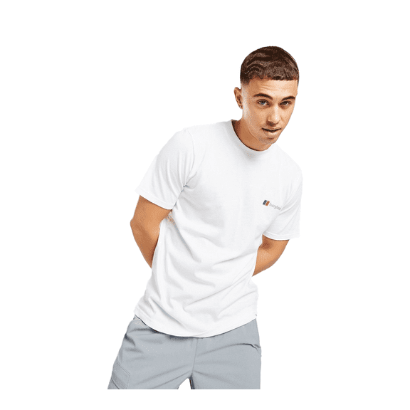 Berghaus Men's Organic Classic Logo 4-A00112H03 T-Shirt White Size-M