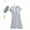 Light Gray, variant on KAWELL Women's Modal Pajama Dress Short Sleeve V Neck Nightgowns Soft Loungewear M-XXL