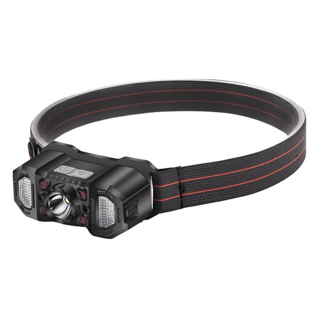 LED Intelligent Sensing Headlight COB Red Light USB Charging Strong Light Outdoor Night Fishing Headlight