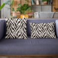 thumbnail image 2 of Plutus Ebony/Ivory Zebra Zebra Print Velvet Luxury Throw Pillow - Double sided 20" x 26" Standard, 2 of 2