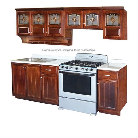 Cocina Kessa Muebles Topacio Nogal