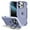 Lightpurple+ Clear Lightpurple, variant on For iPhone 16 Pro Magnetic Phone Case,Built-in Lens Ring Kickstand,2-in-1 Heavy Duty,Compatible with Mag-Safe,Military-Grade Protection,Shockproof Translucent Phone Case,Black + Clear Gray