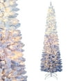 thumbnail image 1 of Costway 7 FT Snow-flocked Artificial Christmas Tree with 290 Warm White LED Lights,8 Modes, 1 of 10