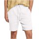 thumbnail image 1 of Pantalones de Hombre Elástico Cintura Músculo Casual Imitación Algodón Lino Textura Atado Cinco Cuartos de Pantalones Cortos, 1 of 8