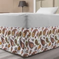 thumbnail image 1 of Ambesonne Vintage Multi-color Paisley Wrap Around Microfiber Bed Skirt, Full, 1 of 2