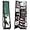 Black, variant on CHARMAID 360° Swivel Jewelry Armoire with Full Length Mirror, Standing Lockable Jewelry Cabinet Organizer, Large Storage Capacity, Inside Makeup Mirror, Back Storage Shelves (Black)