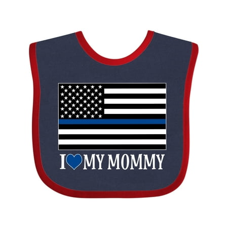 

Inktastic Police Officer Mommy Law Enforcement Gift Baby Boy or Baby Girl Bib